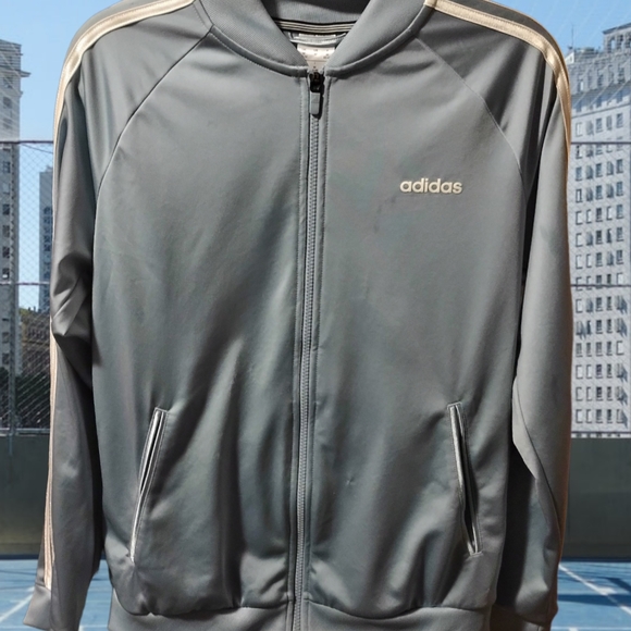 Adidas Vintage Baby Blue Track Jacket - Picture 2 of 10